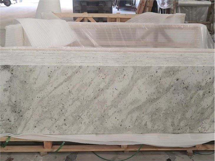 Bianco Romano Granite Prefab Kitchen Counter tops